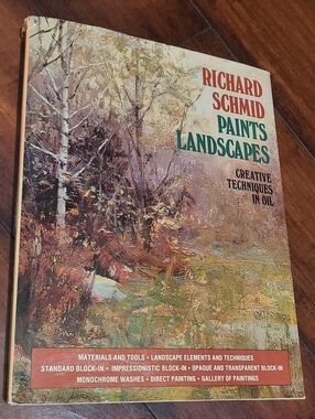 Richard Schmid-Paints Landscapes Book-Rare Classic